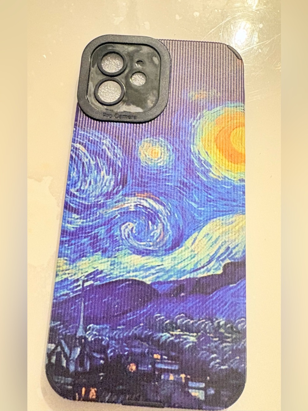 Starry Night Pattern Phone Case - Blue for iPhone 12